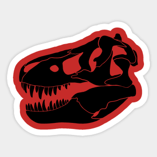 Tyrannosaurus Skull Sticker